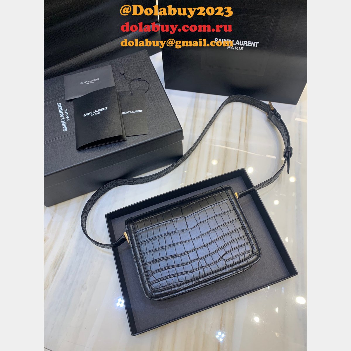 High Quality YSL Replica Shoulder 634306/634305 Black Bags Store