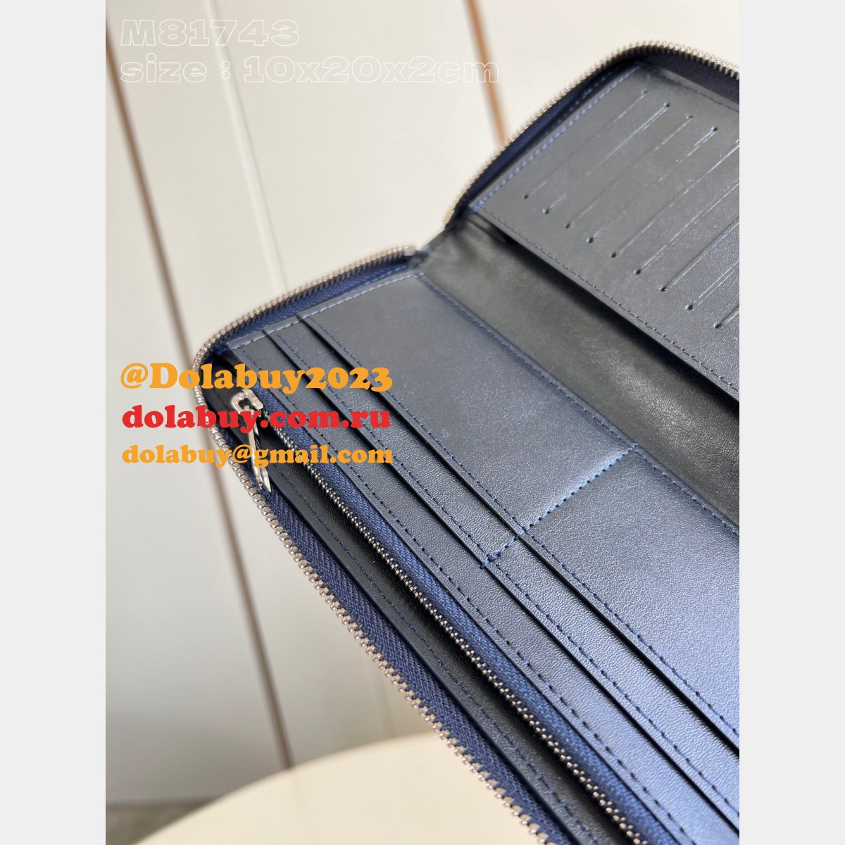 Zippy Wallet LV Copy Aerogram Brazza Multiple Pocket Organizer