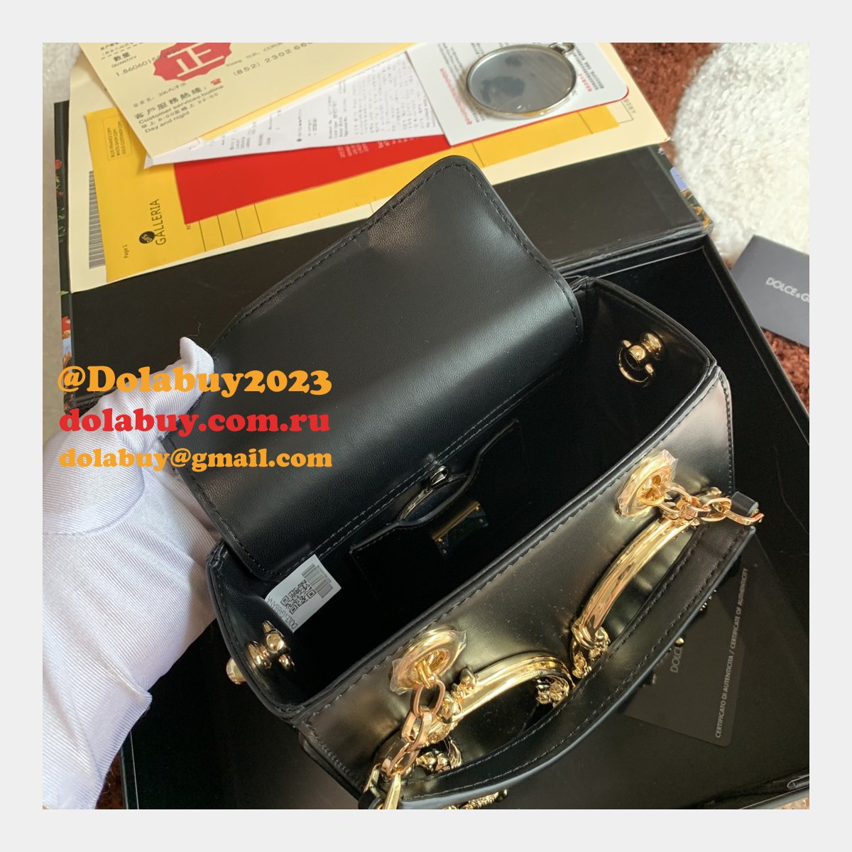 Designer Replica Dolce & Gabbana Drawstring Tote DG Girls 5180 Bags