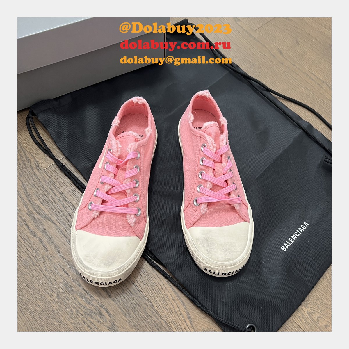 Best Quality Replica Balenciaga Paris Canvas Shoes