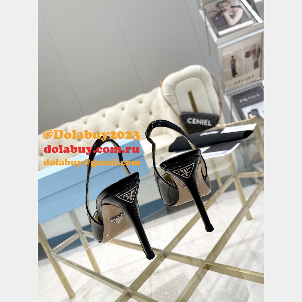 Best High-Quality Prada Replica Heel 9.5cm Shoes