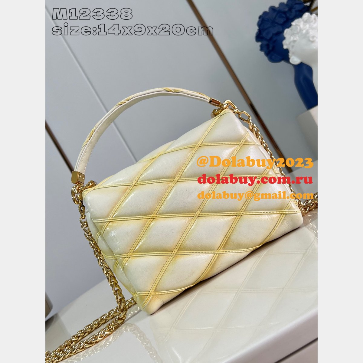 Best AAA+ M12004 Louis Vuitton GO-14 PM 1:1 Mirror Bag