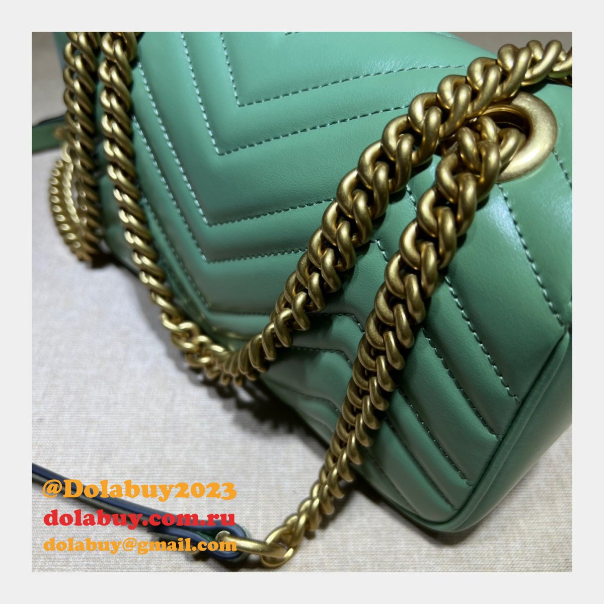 perfect G*u*i gg marmont 446744 replica handbags