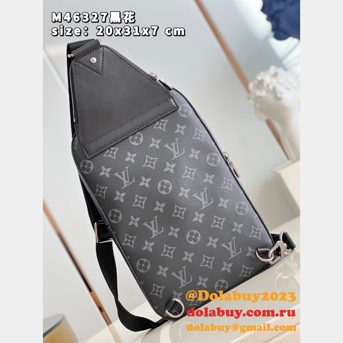 Louis Vuitton Knockoff Damier M46327 Canvas Avenue Sling Bag