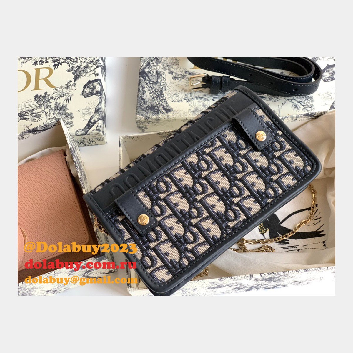 NEW DIOR REPLICA SADDLE BELT