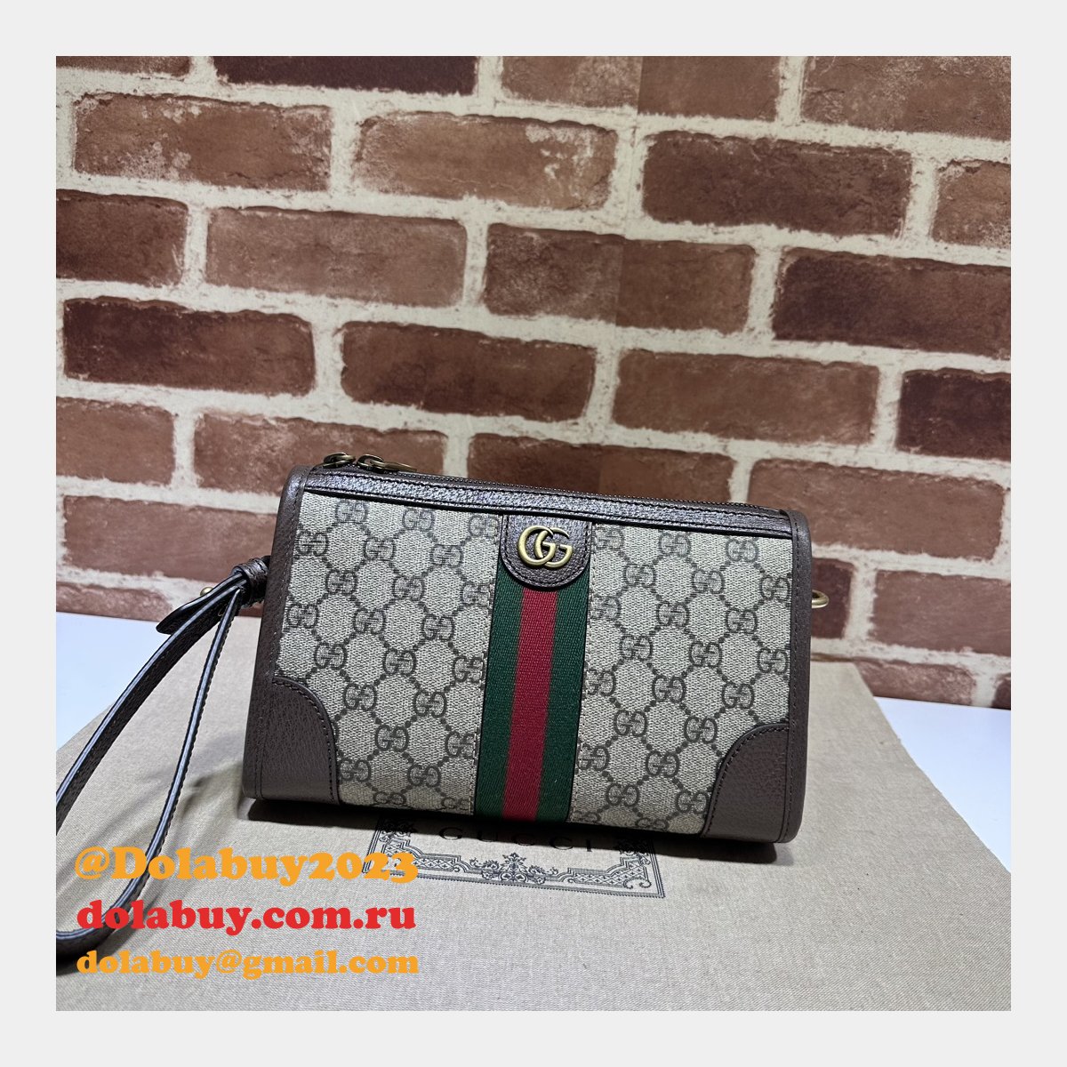 ophidia messenger knockoff G*u*i duplicate 752581 bag