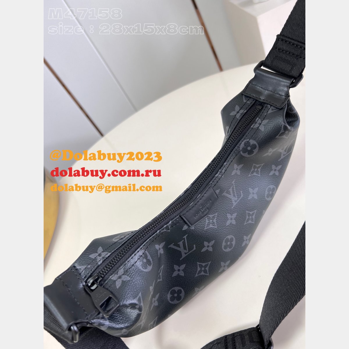 Hamac Bag Louis Vuitton Inspired M47158 Monogram Eclipse Canvas
