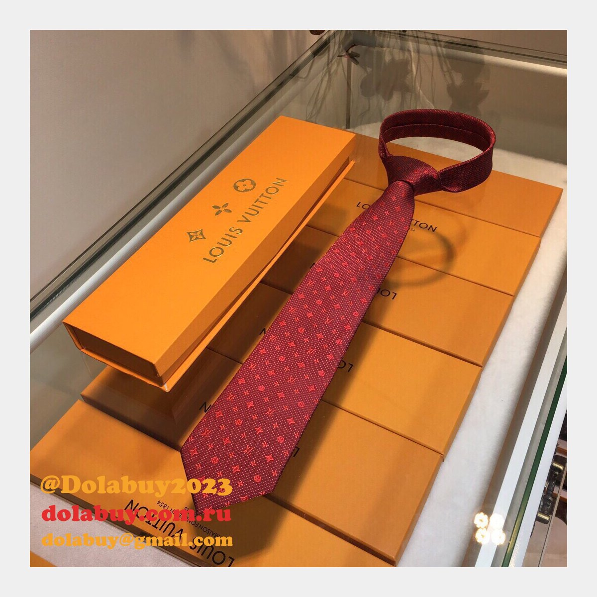 Louis Vuitton Monogram Classic Jacquard series Tie