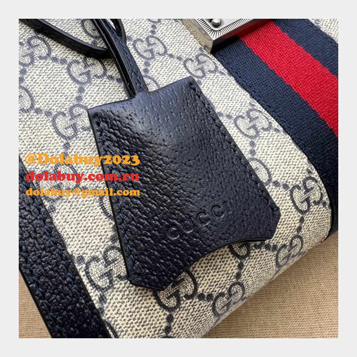 top quality G*u*i 498156 gg supreme padlock small shoulder bag