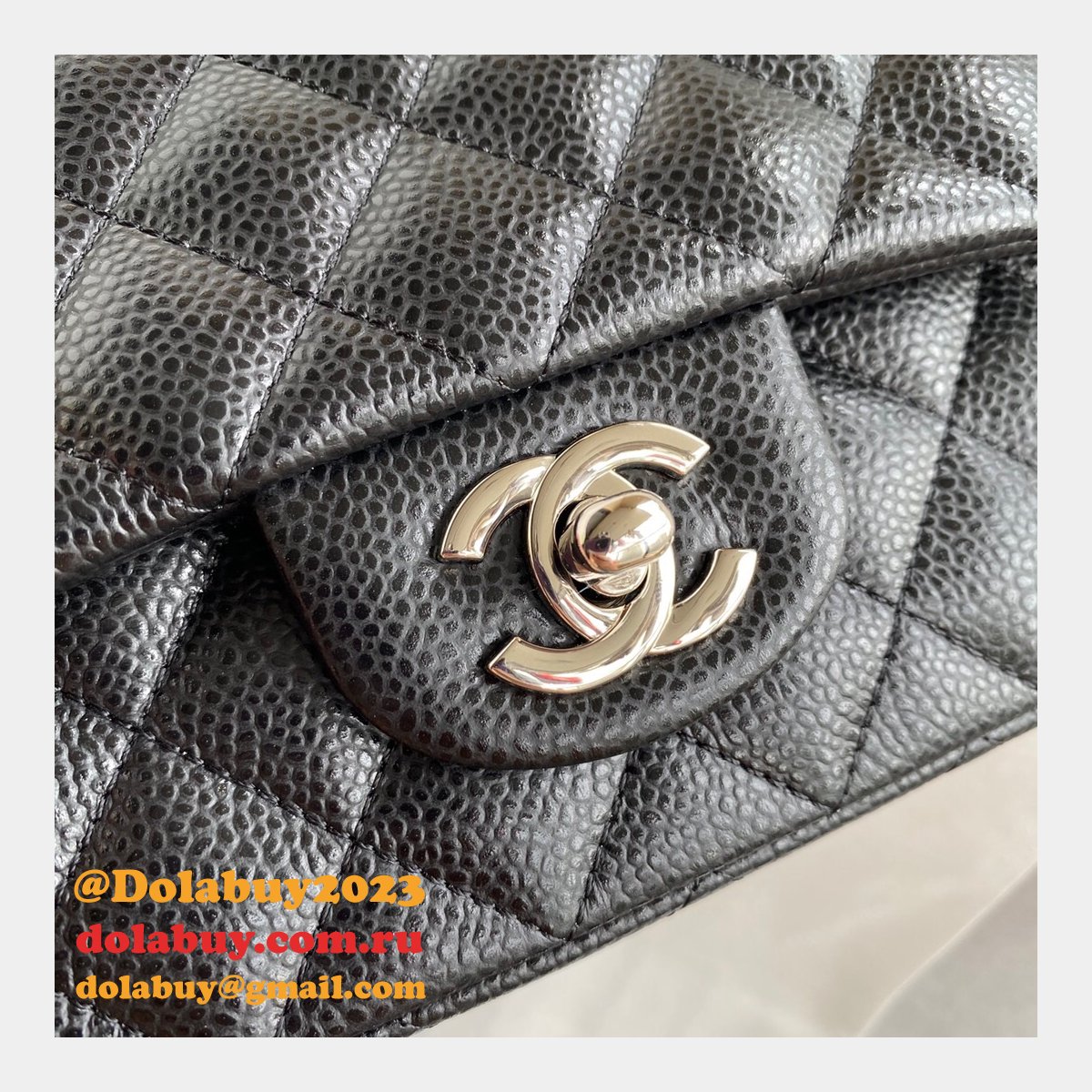 High Quality CC CF 20CM Flap classic flap Black bag