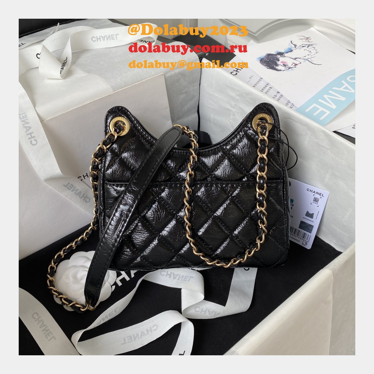 High Quality 1:1 Mirror Hobo Velvet Fashion AS4323 Replica Bag