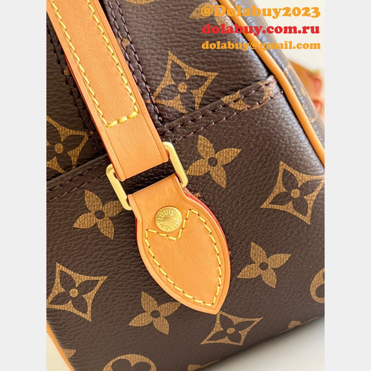 Designer Louis Vuitton Replica M51221 Monogram Brown Blower Shoulder Bag
