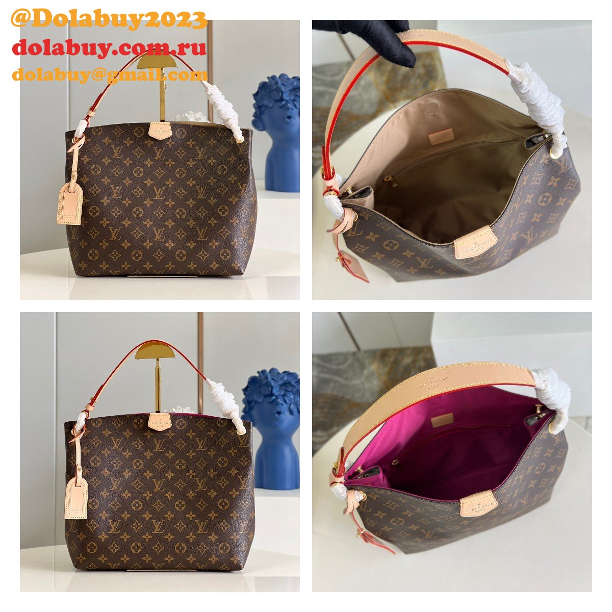 Replica Louis Vuittons M43703/M43701 Graceful PM Bag Monogram