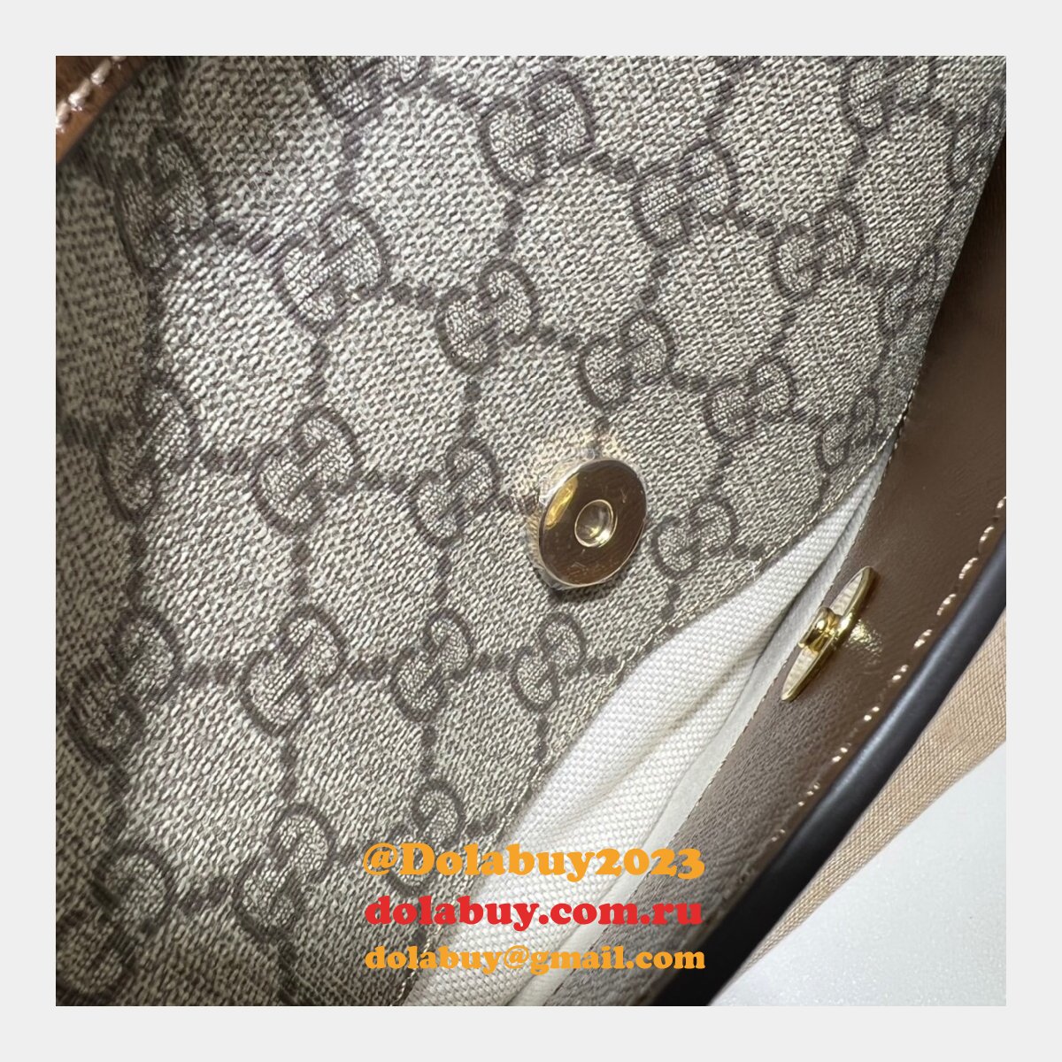 1:1 replica G*u*i 675891 messenger bag with interlocking g in gg supreme