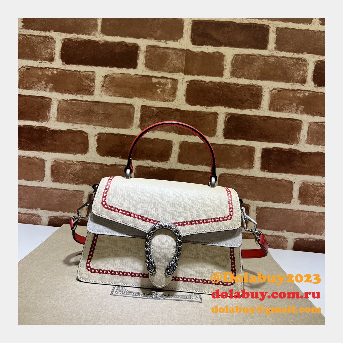 Gucci Replicas 739496 Dionysus Top Handle Copy Designer Bag