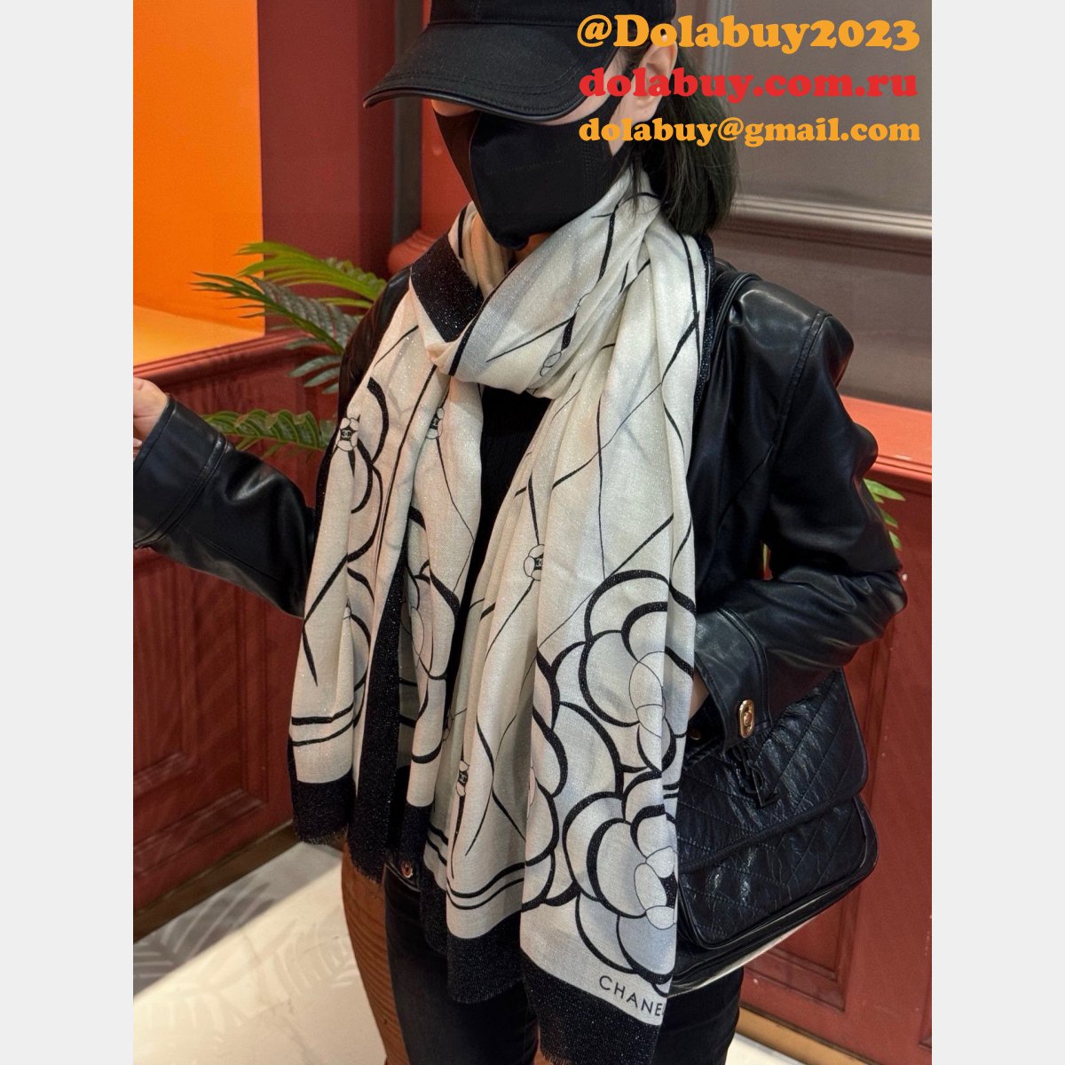 Perfect Chanel Camellia Top Grade Cashmere Scarf