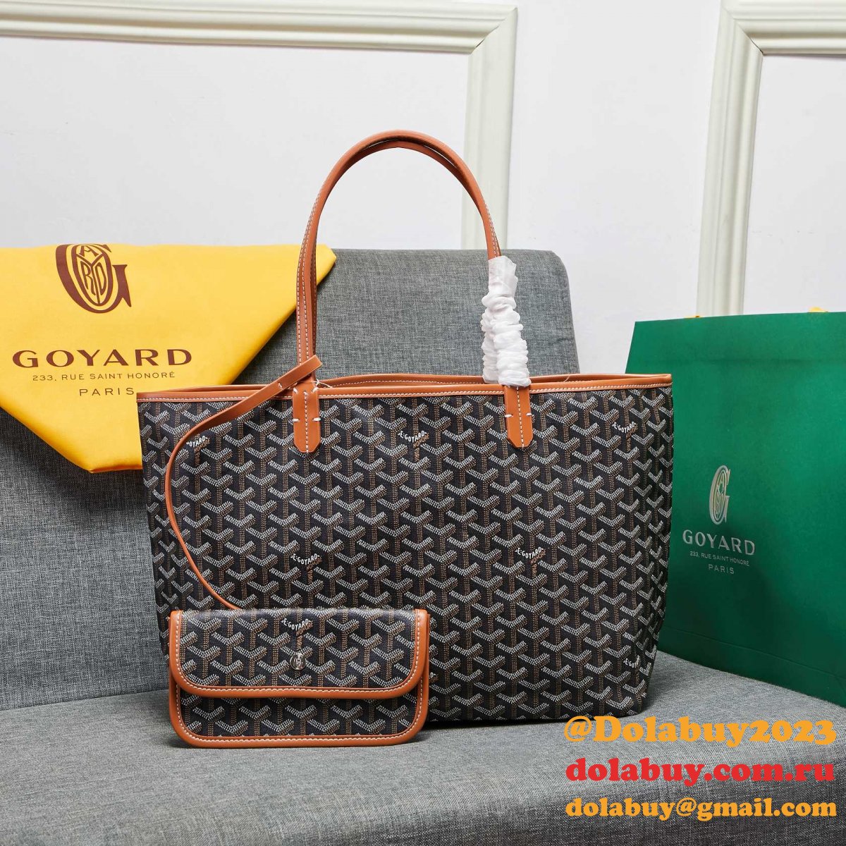 Fashion 1:1 quality Designer Goyard Tote replica handbags sell Online