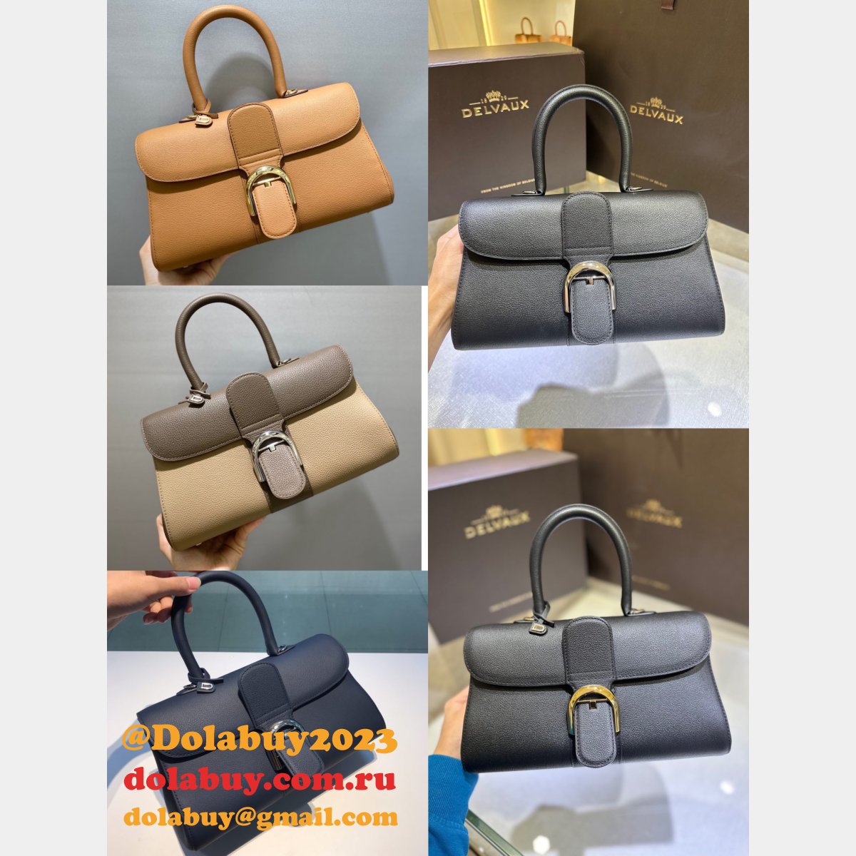 AAA+ Quality Delvaux 99125066 Brillant Replica Handbags