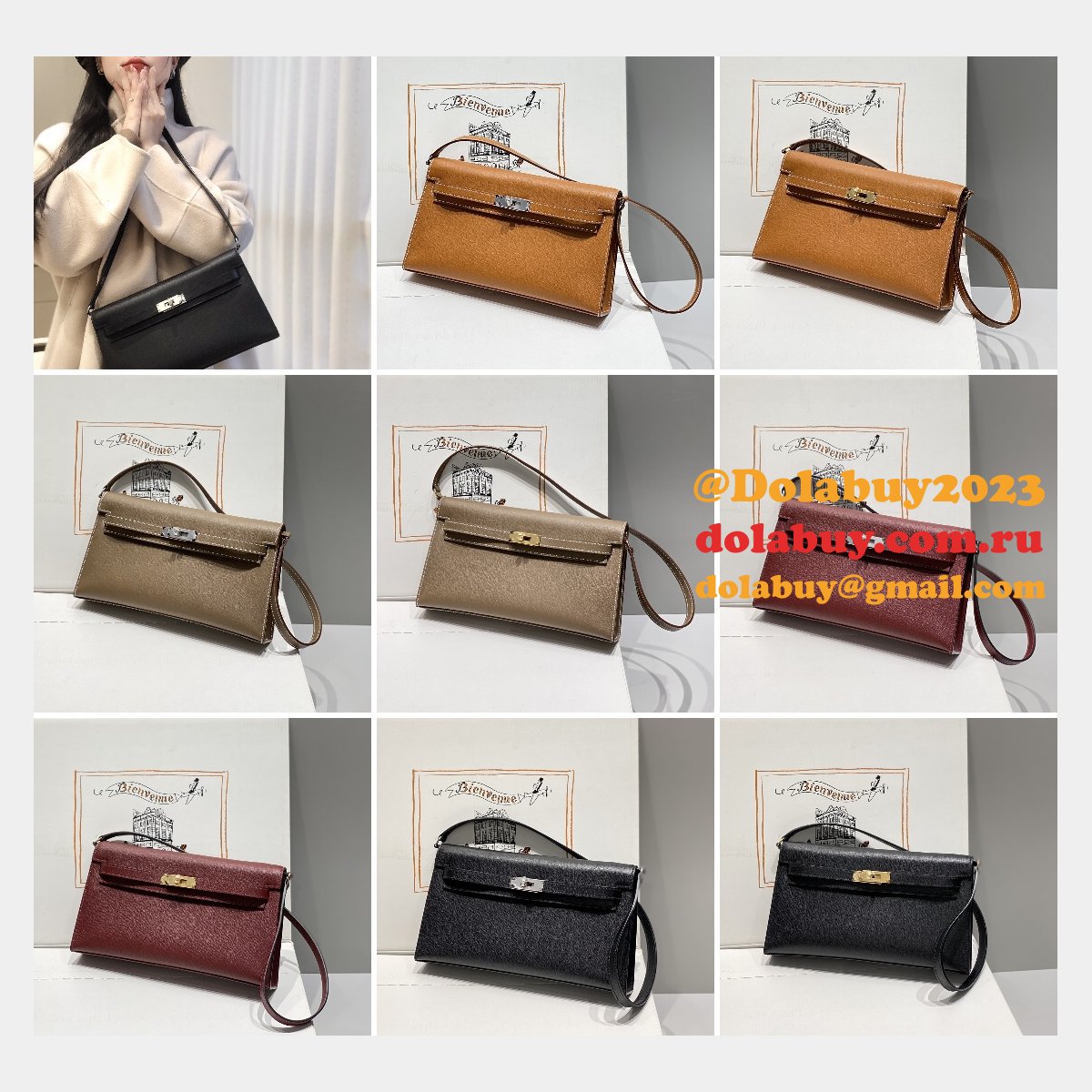 Luxury hermes kelly elan Customized Madame BAG