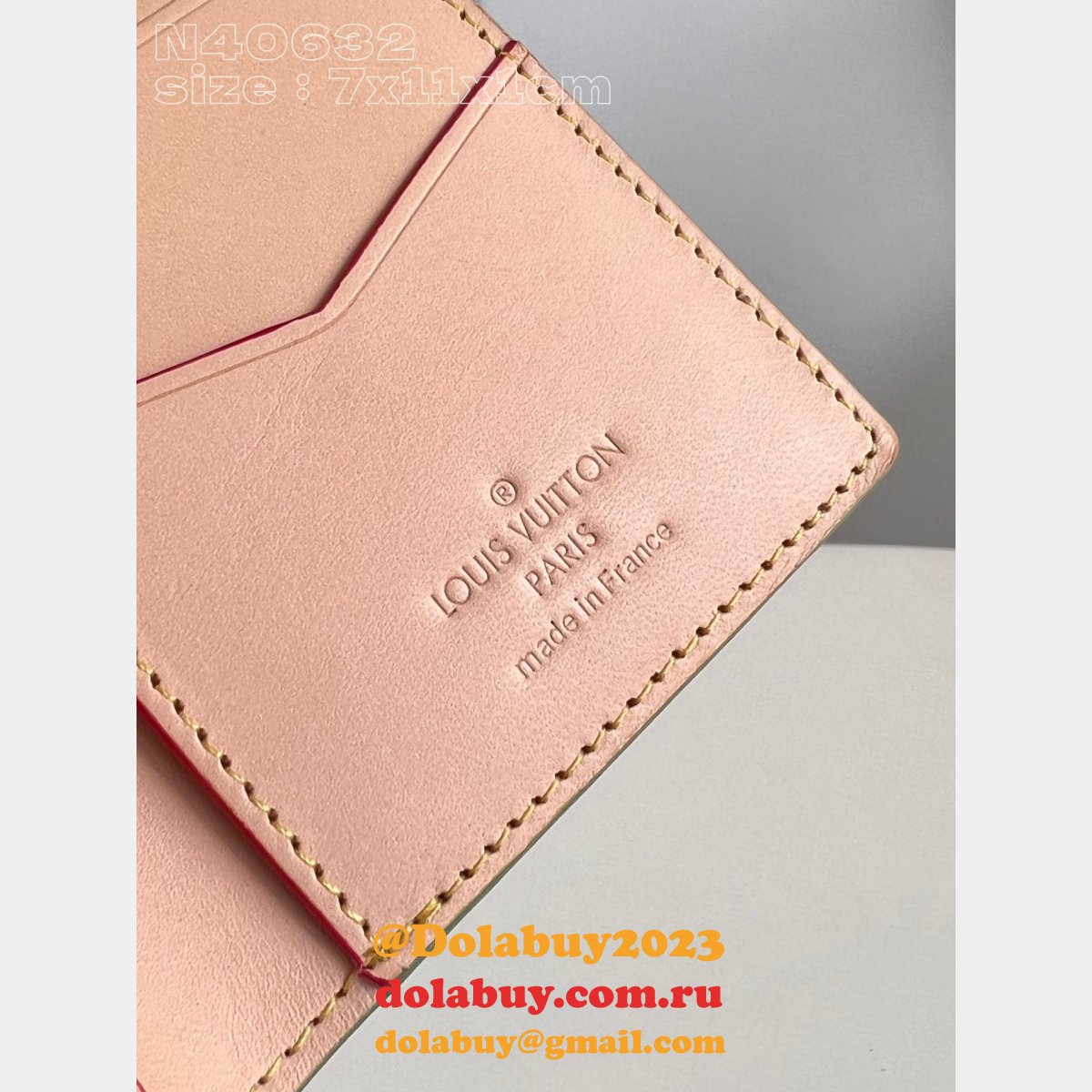 Pocket Organizer Slender Wallet Damier Louis Vuitton Fake Bag