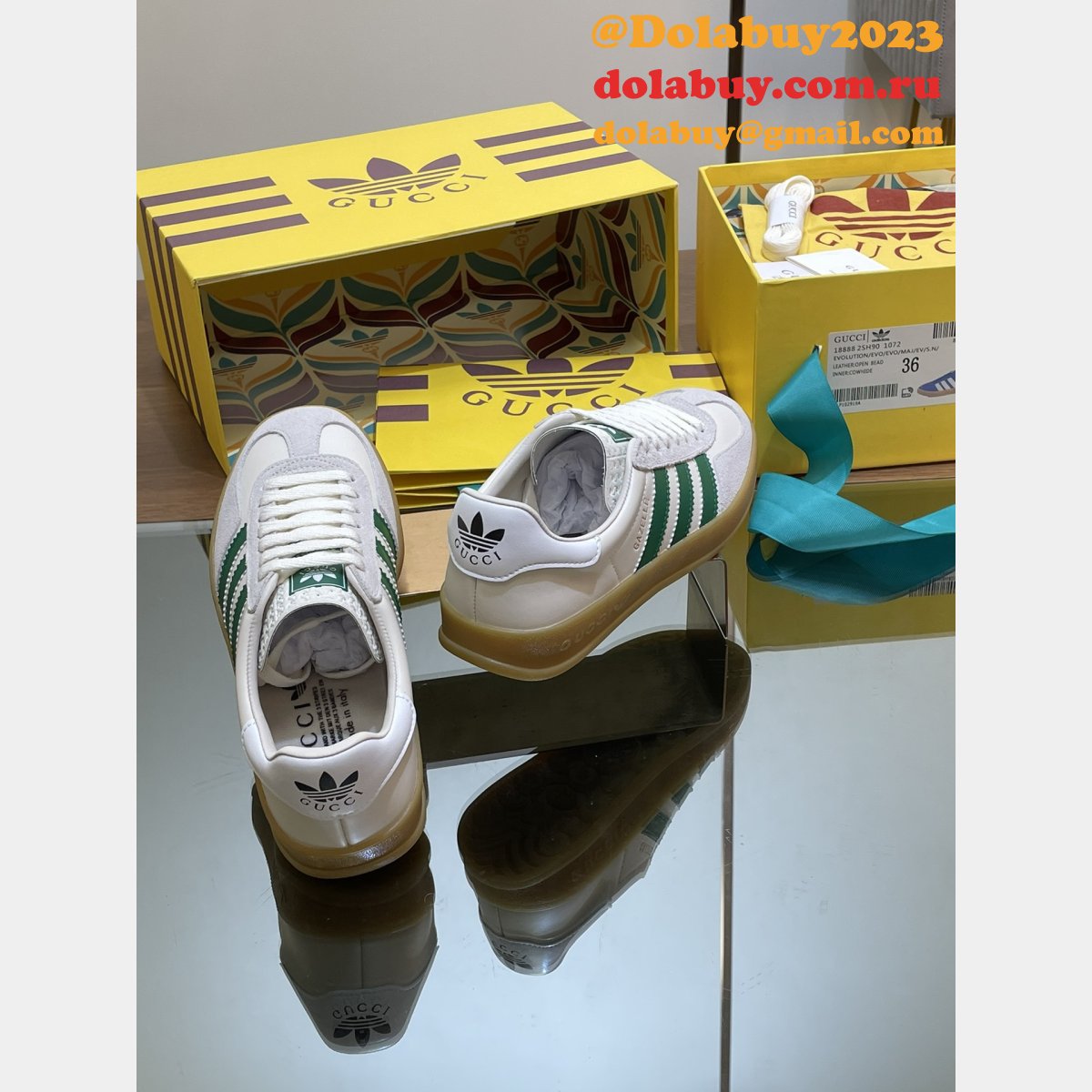top quality G*u*i & adidas couple sneakers 2024
