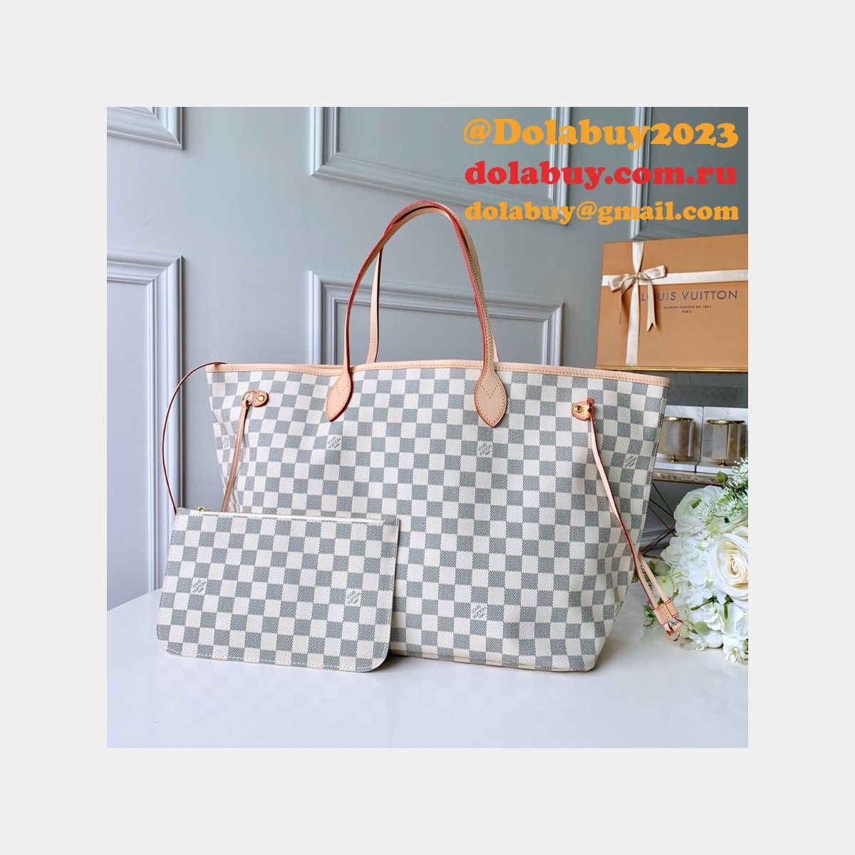 Fake Louis Vuitton M41360 Neverfull GM Monogram Canvas Bags