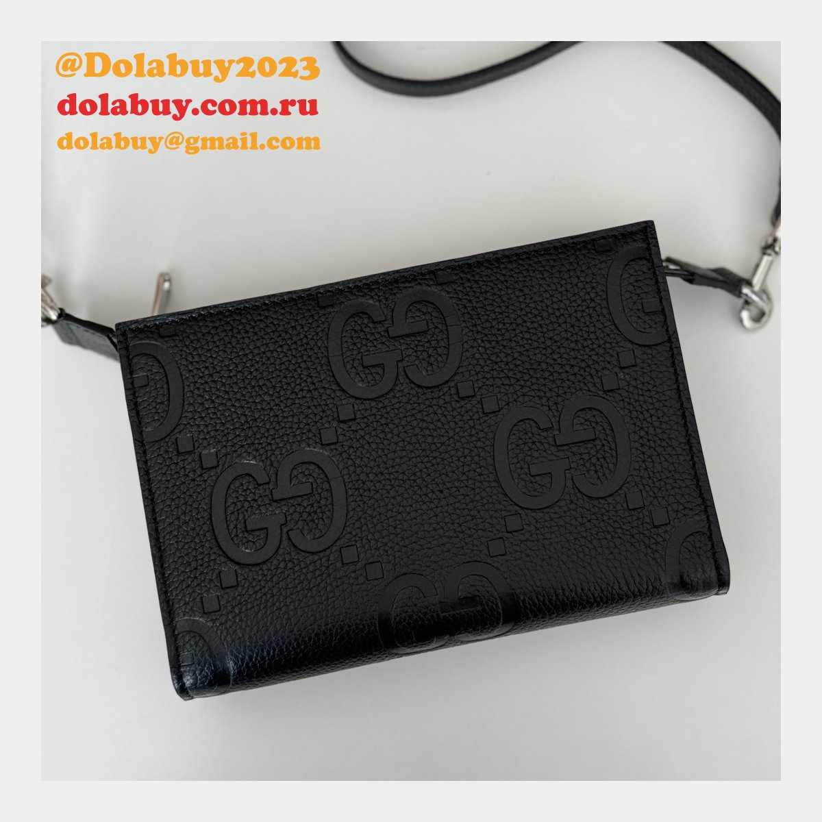 quality G*u*i wholesale 795240 replicas jumbo gg uk black bag