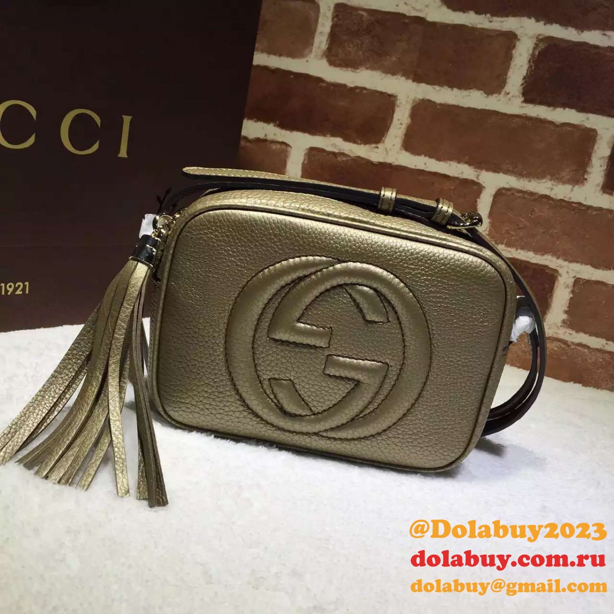 AAA+ Gucci Replicas Soho small leather disco 308364 bag