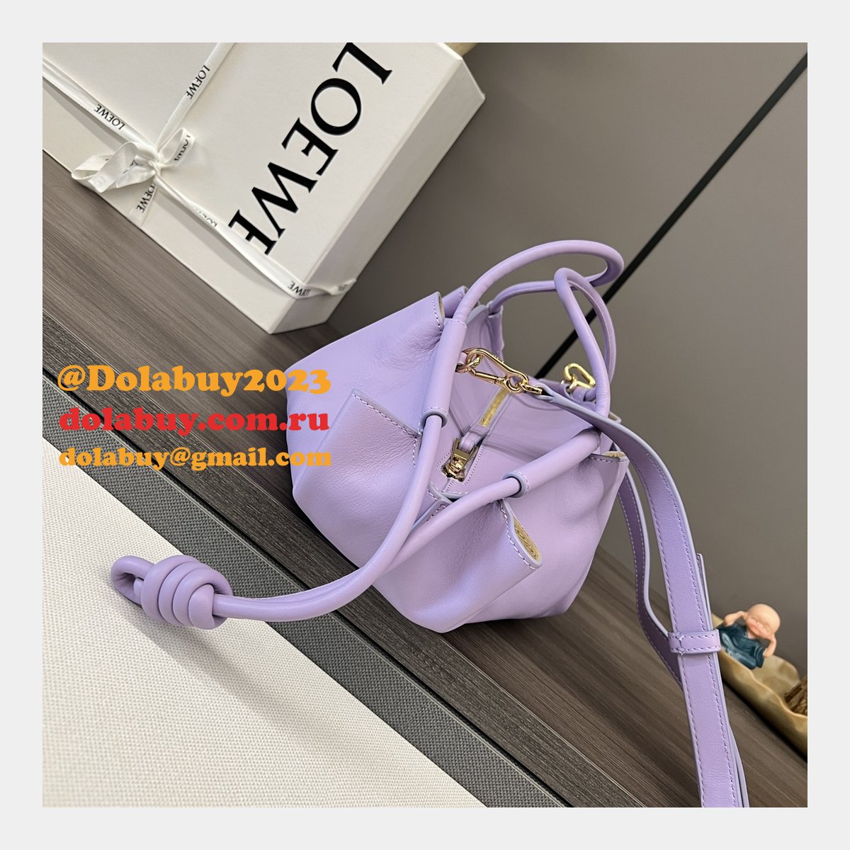 Top Quality Paseo Dumpling Buns small Nappa leather BAG