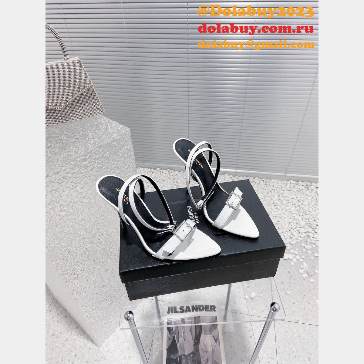 Replica YSL High Heel Sandals Wholesale AAA+ Shoes