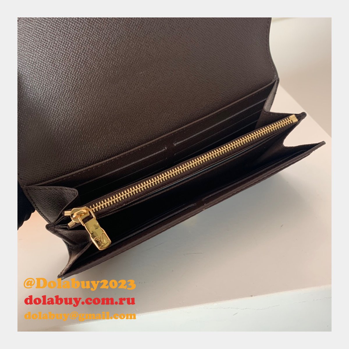 AAA+ LV N60114/N63209 Sarah Wallet Damier Ebene