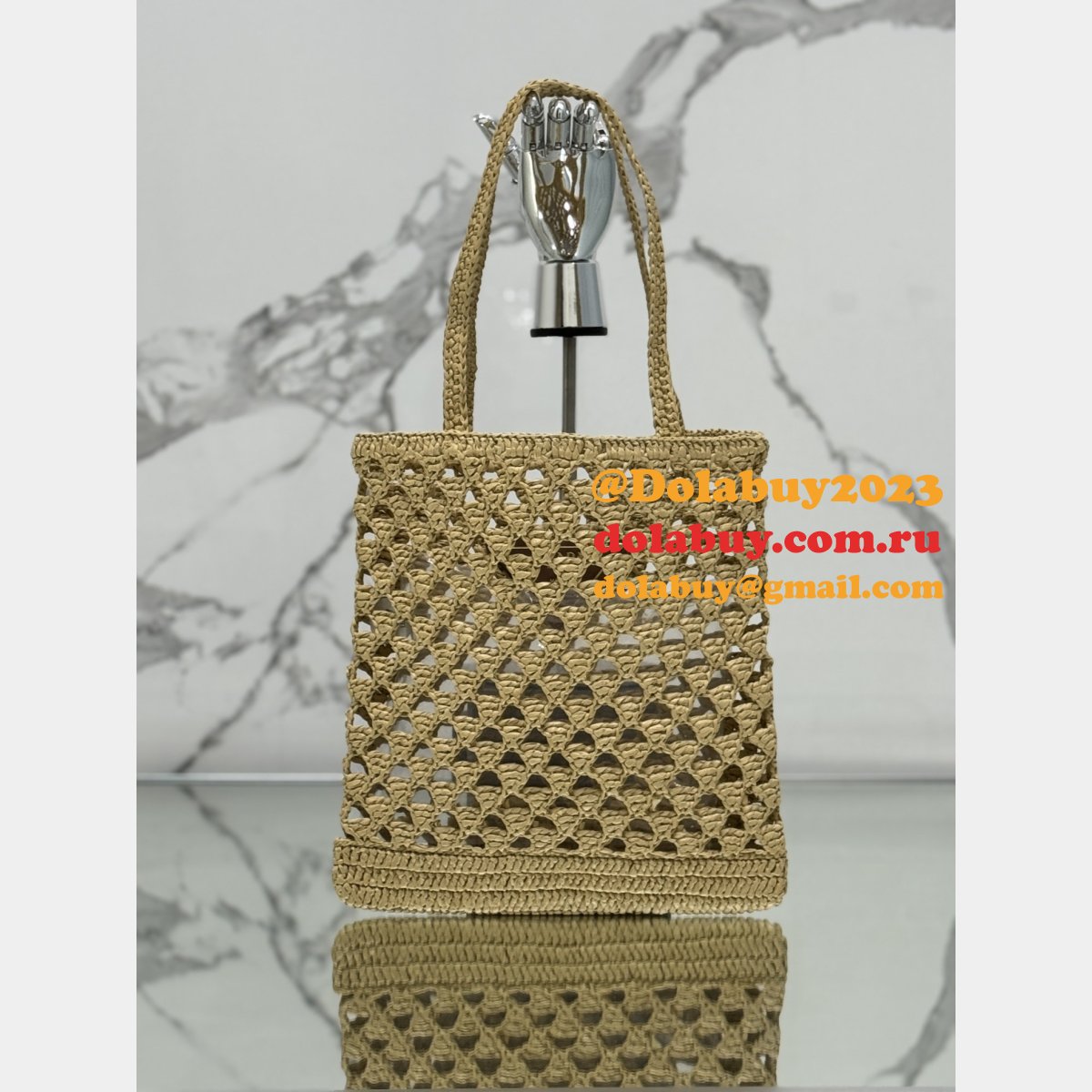 Wholesale Prada straw shopping bag 1BG493