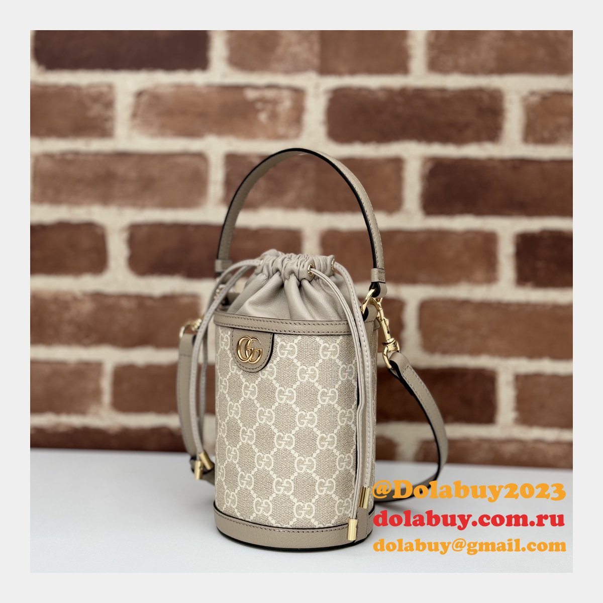knockoff G*u*i ophidia inspired bucket ebony supreme 760199 bag