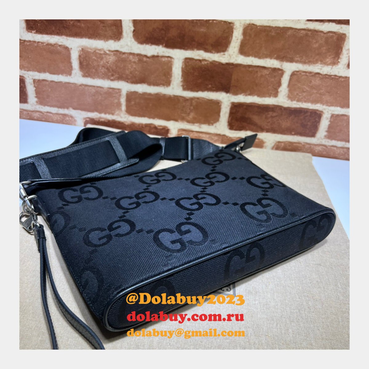 G*u*i fake jumbo gg wholesale 739668 messenger top quality bag