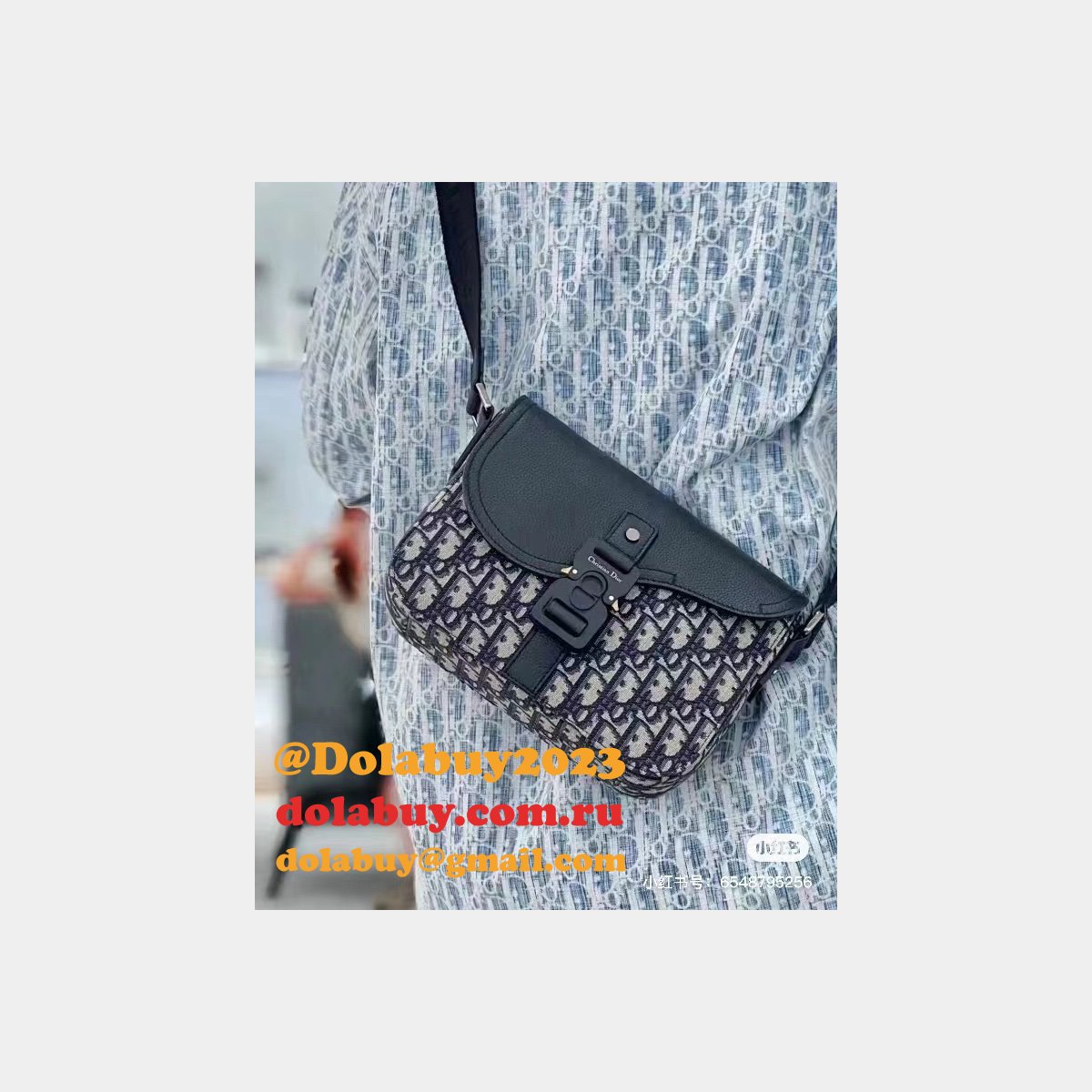 Highest Quality 049 Replica Christian Dior Mens Messenger Bag