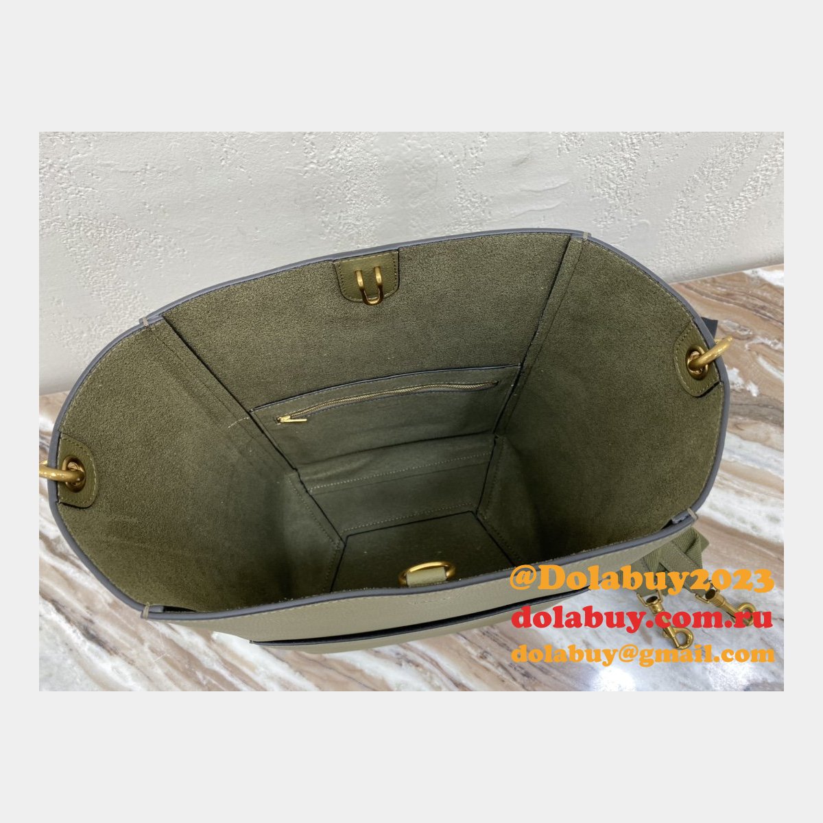 Top Quality Replica Celine Sangle Army Green Shoulder Bags