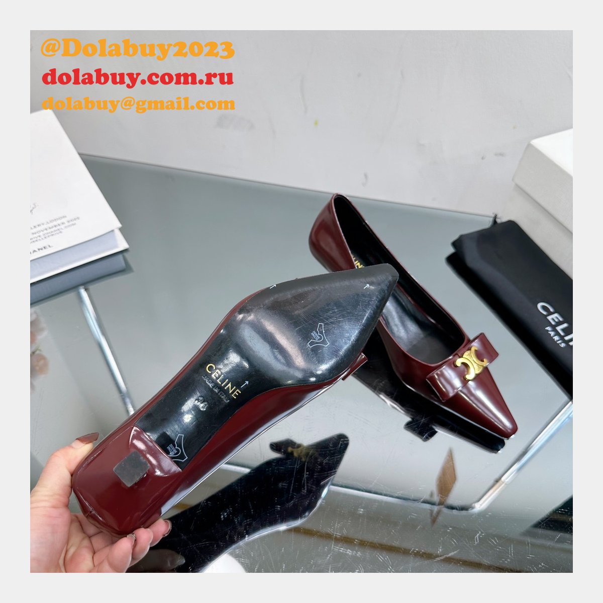 High Quality Replica Luxury Design Celine Heel 5cm Shoes