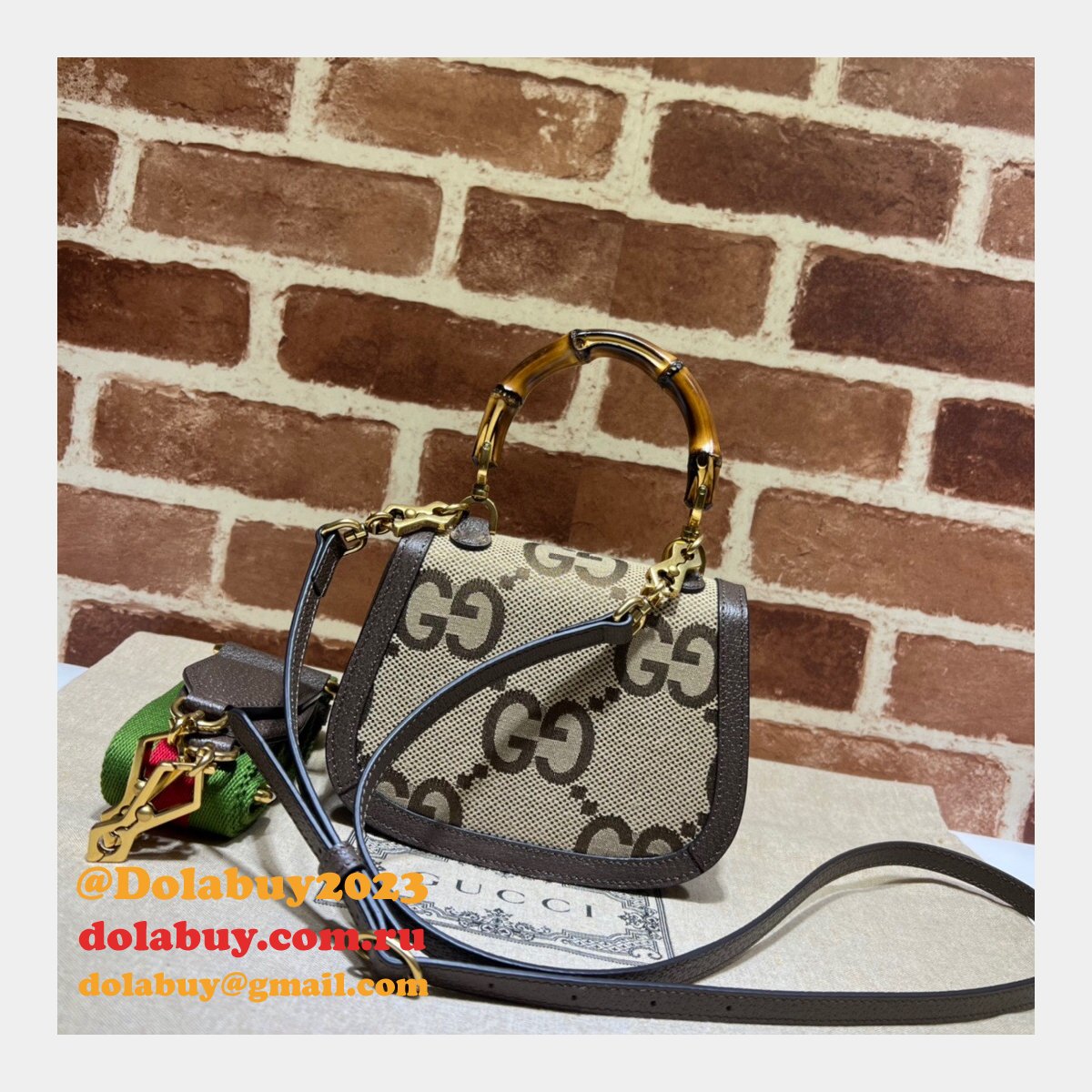 best dolabuy replica G*u*i mini jumbo gg bag 686864 bamboo