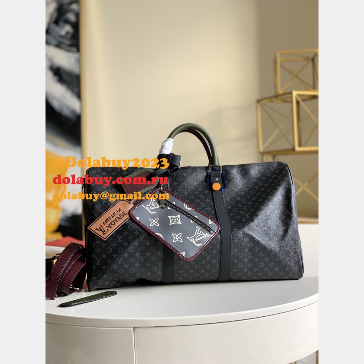 Keepall Bandouliere M56855 Knockoff Louis Vuitton AAA+ Bag