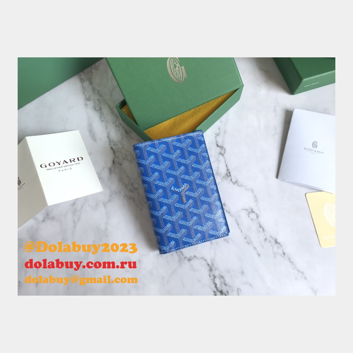 Top Quality Goyard Multi-Color Passport Best Wallet
