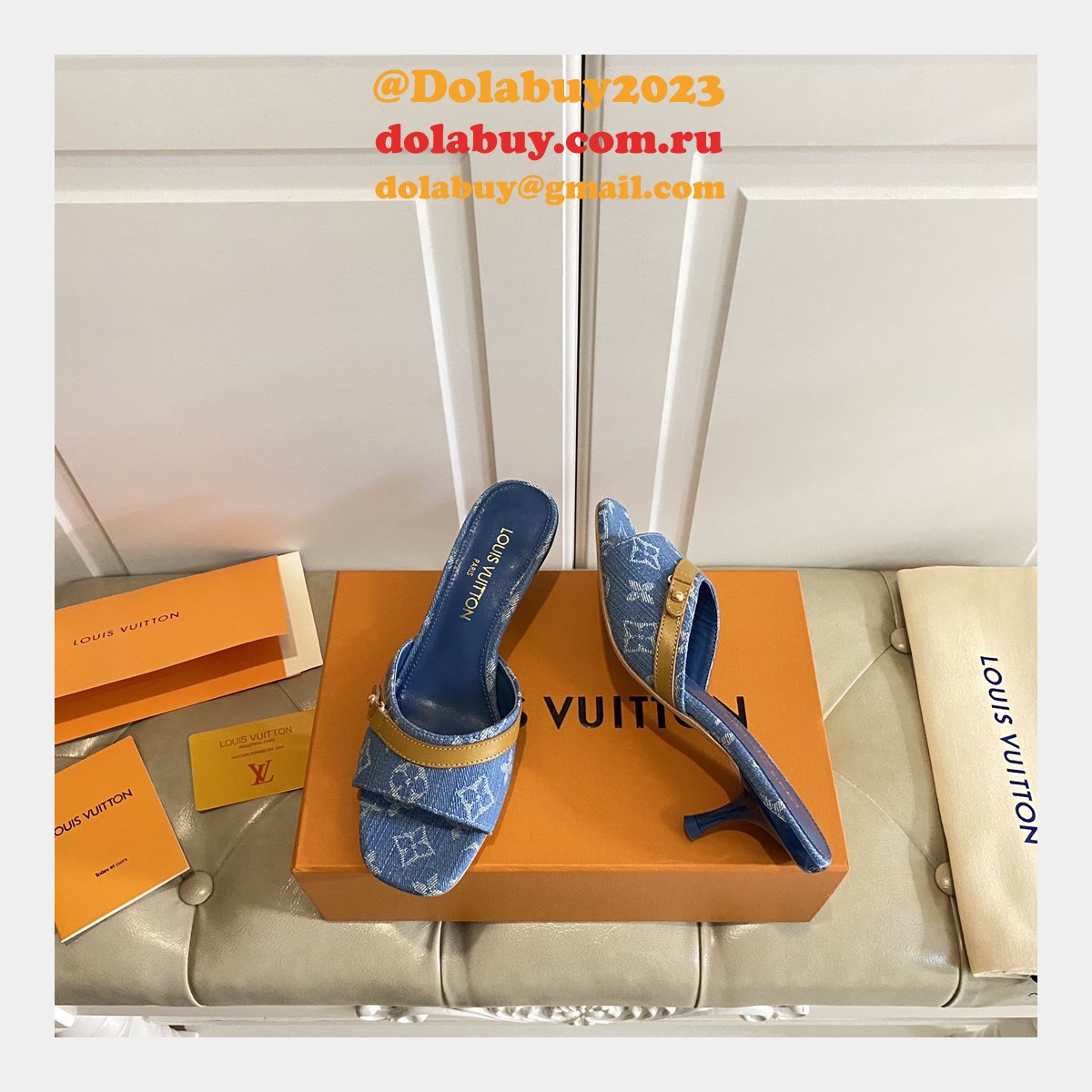 Fashion LOUIS VUITTON 1:1 MIRROR Neo Revival Mule