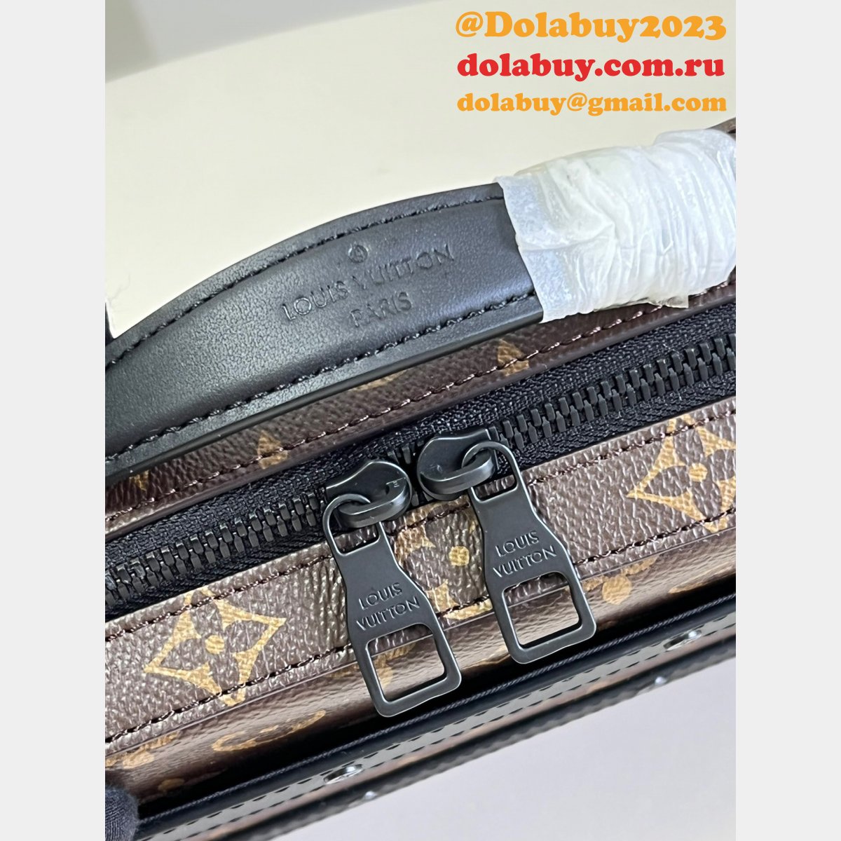 Perfect Louis Vuitton AAA M45935 Handle Soft Trunk Monogram Macassar Canvas