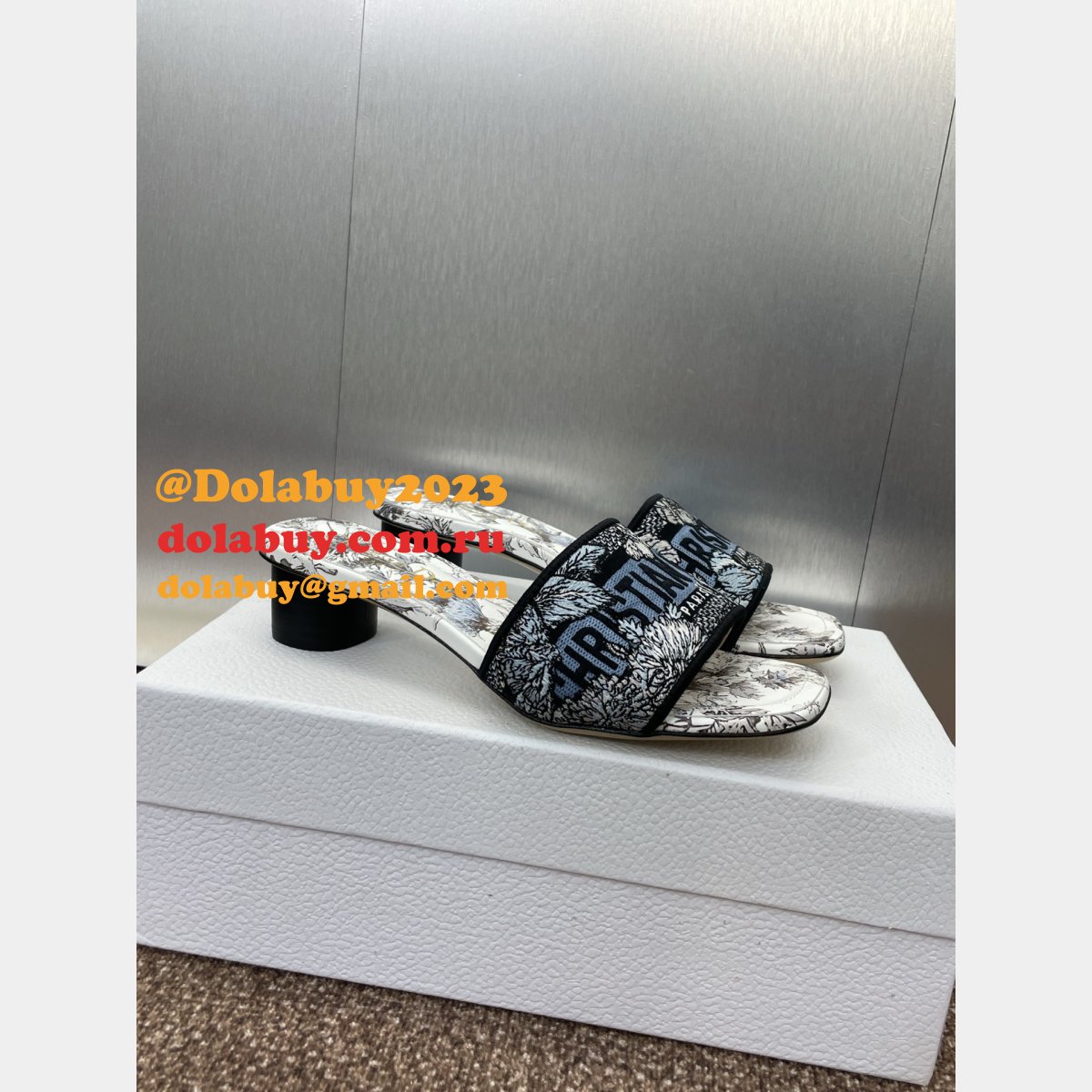 Top Quality DIOR Dway Slide Women Shoes