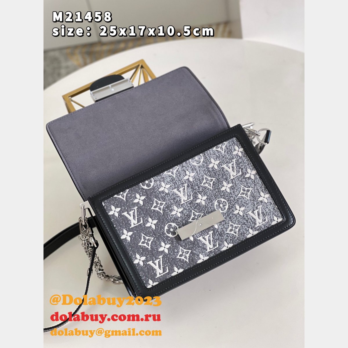 Louis Vuitton AAA+ Dauphine M21458 Copy Autres Toiles Monogram Bag