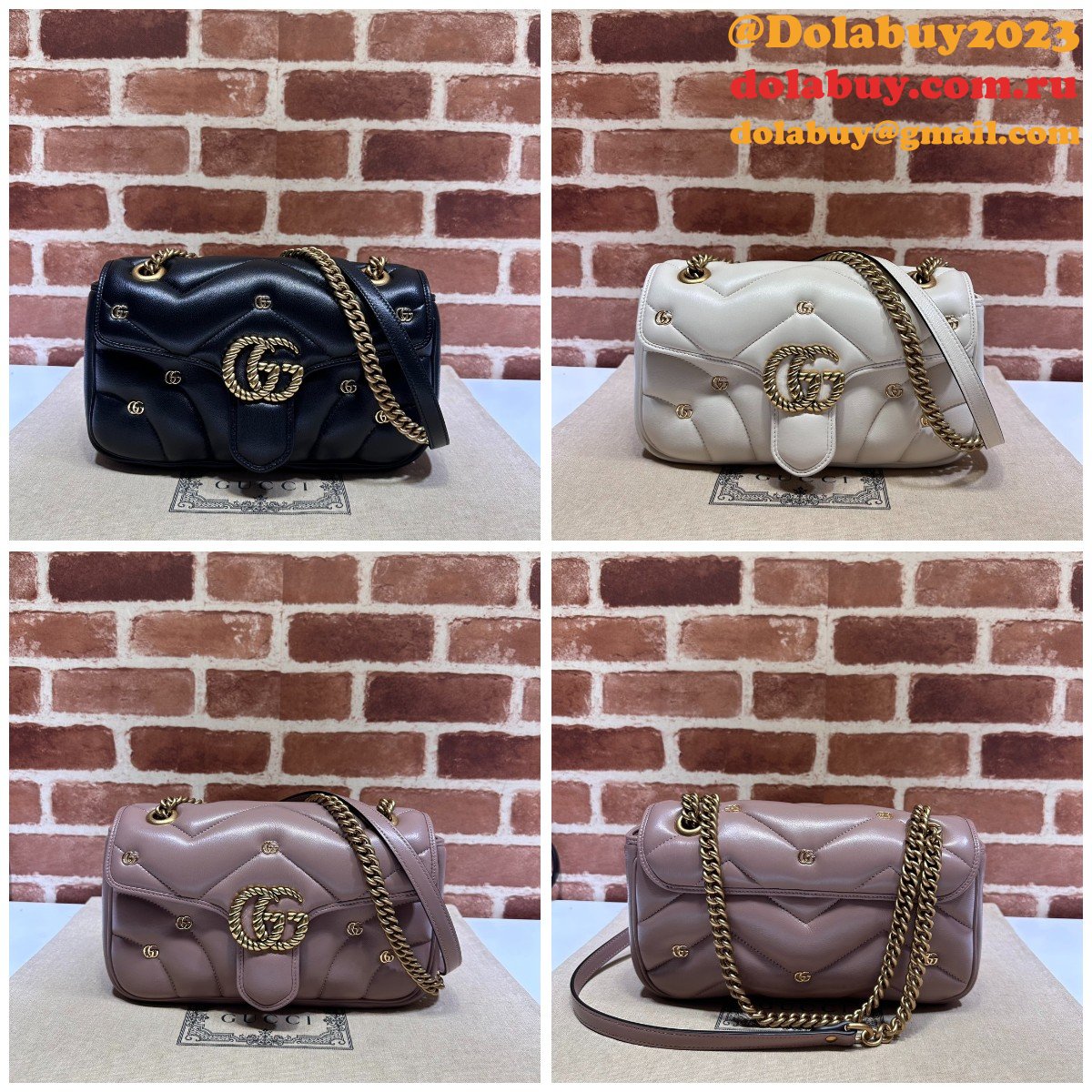 matelassé copy 443497 G*u*i gg marmont small replicas bag