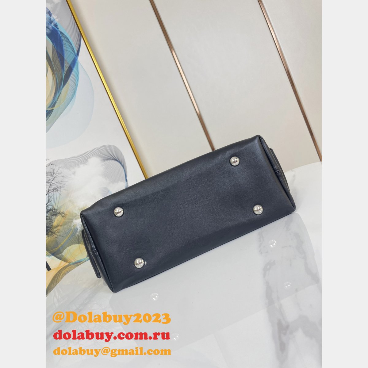 Inspired M24861 CarryAll Cargo PM H27 Louis Vuitton Perfect Black Bag