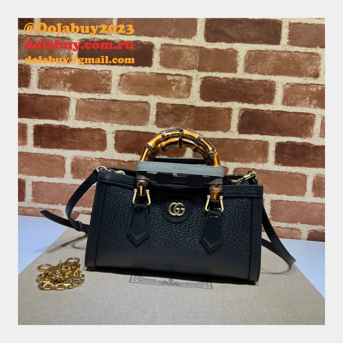 G*u*i diana replica 735153 small shoulder 1:1 mirror bag