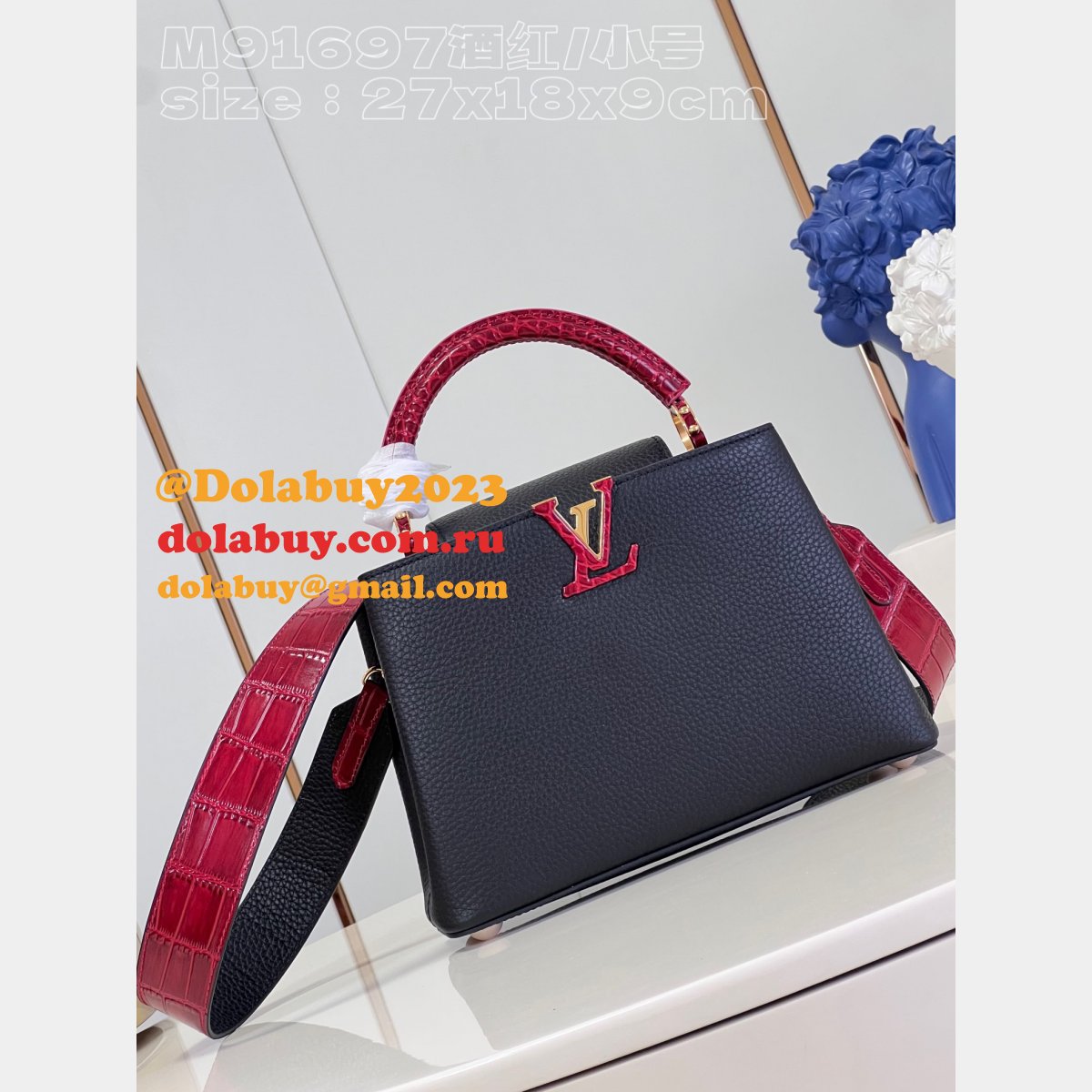 7 Star REPLICAS LOUIS VUITTON HIGH QUALITY M91697 CAPUCINES BAG
