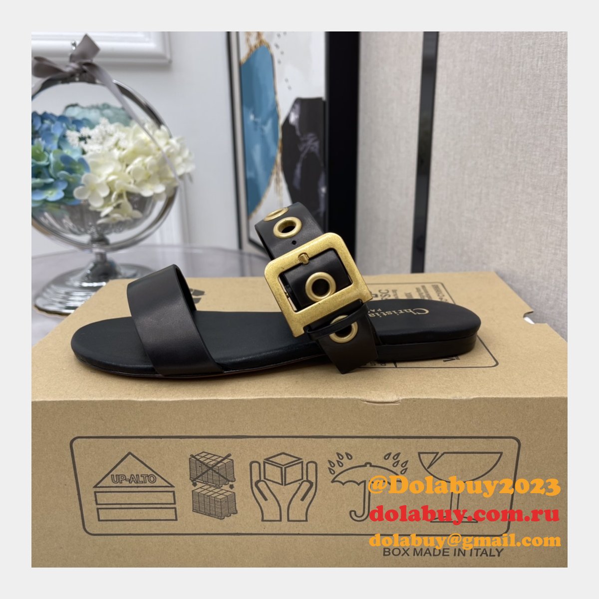 Wholesale Replica Christian Dior AW D-home sandals and slippers Shoes