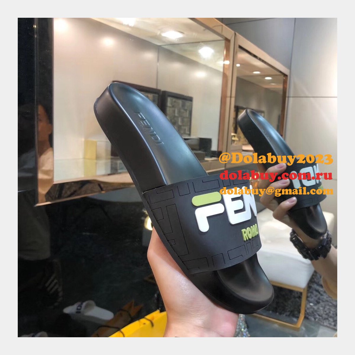 fashion F**di casual slippers